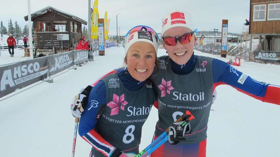 Maria Strøm Nakstad og Anne Kjersti Kalvå ble nummer en og to på Gålå i dag