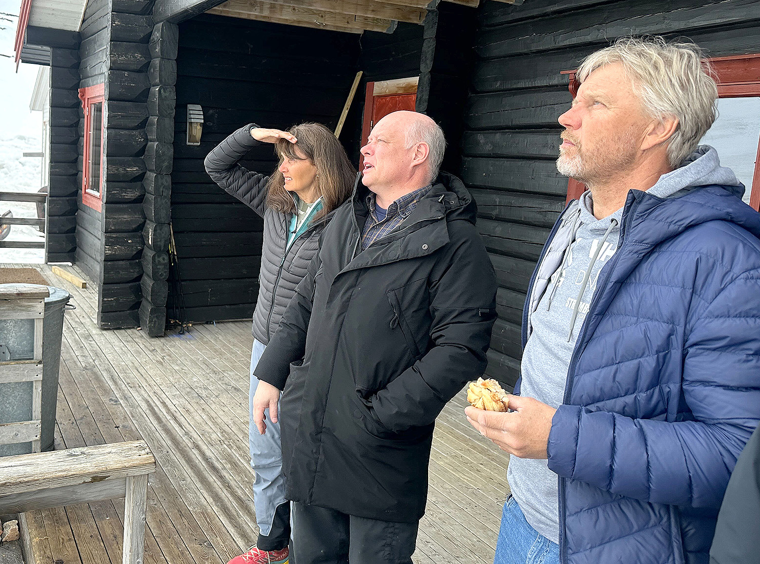 Marit og Atle sammen med Edvard Rognlid i Hammerfest Alpinklubb. 