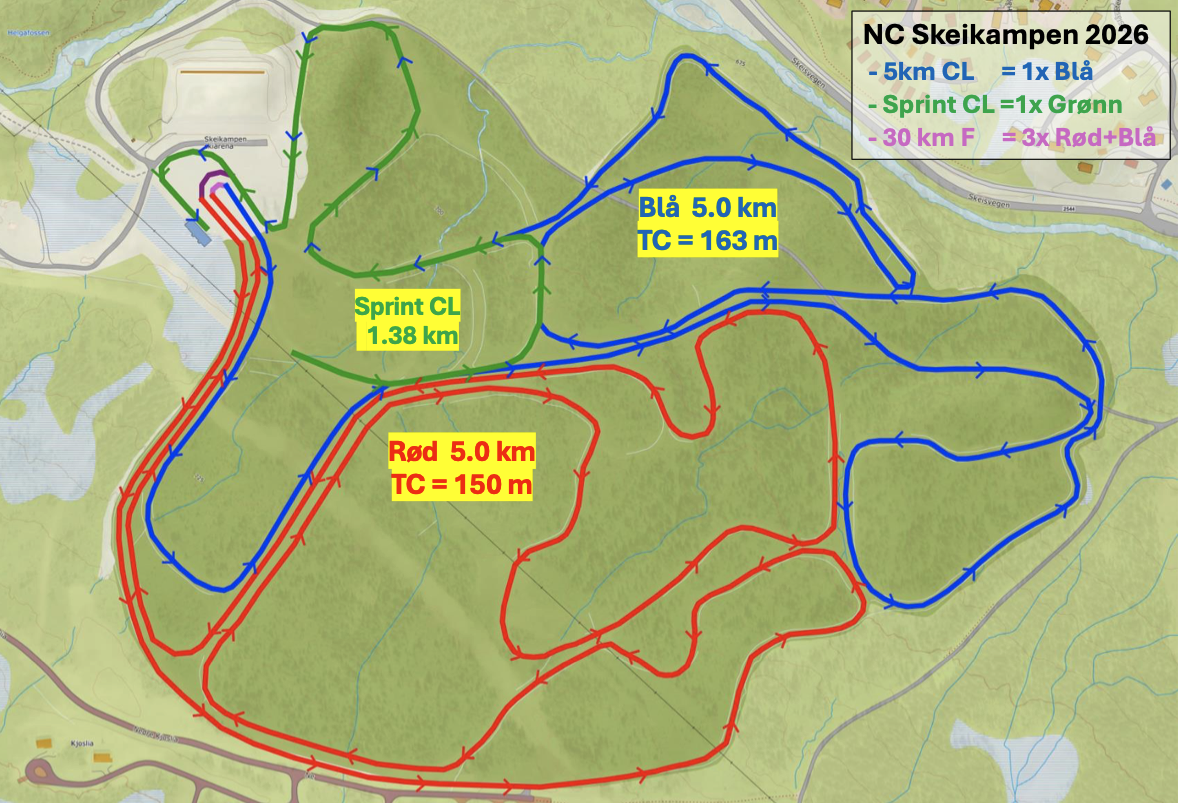 Løypekartene er klare 