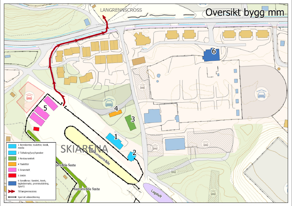 Arenakart Hovedlandsrennet 2025